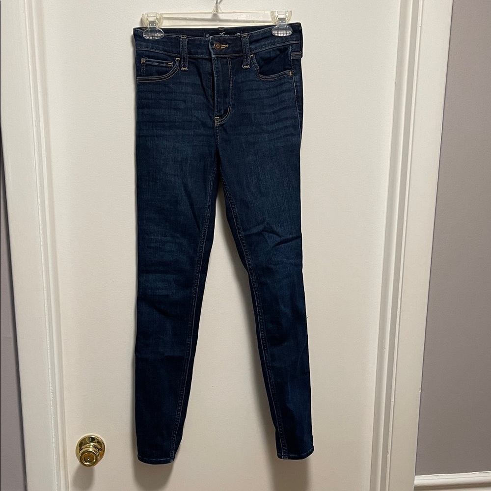 Hollister Dark Blue High Rise Super Skinny Jeans